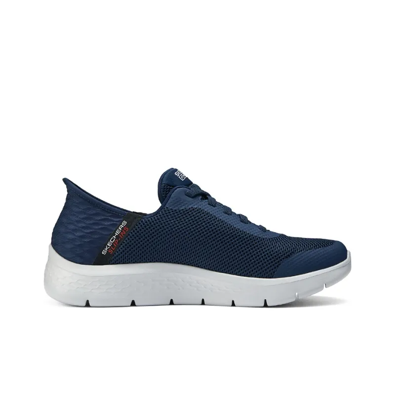 Skechers Go Walk Fle Cushioning Wear Resistant Low Top Running Shoes Men's Blue-1