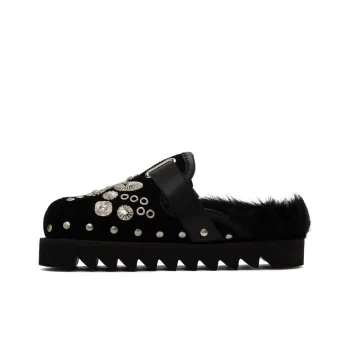 Toga Studded Faux-fur Mules