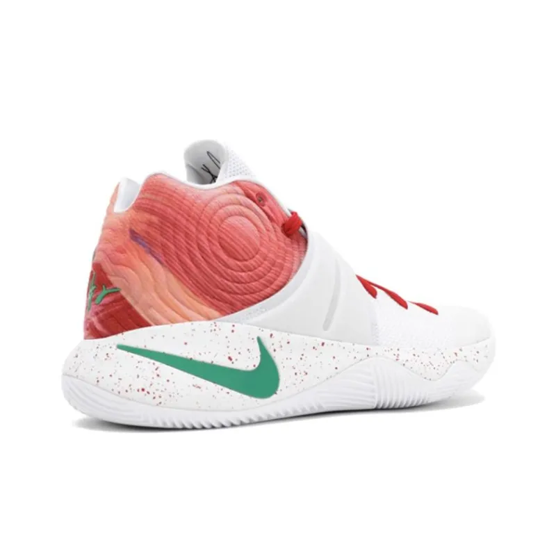 Nike Kyrie 2 Ky Rispy Kreme Cushioning Coverage Support Mid Top Performance Basketball Shoes Men's White Pink-2