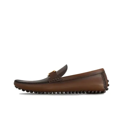 LOUIS VUITTON Hockenheim Gommino Loafers Men Brown