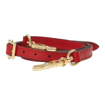 GUCCI Sylvie Leather Shoulder Strap Bag Straps Women's Red