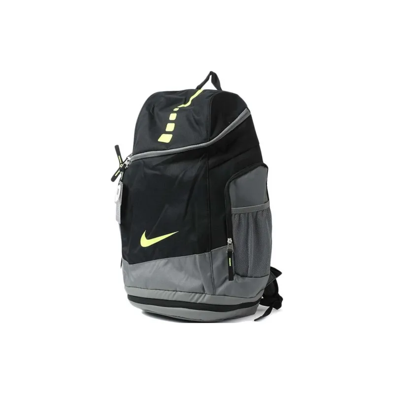 Nike Polyester Backpack Unisex Black/Gray/Neon Green-1