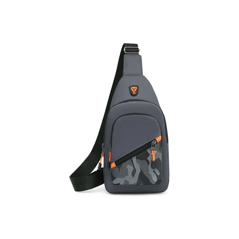 Aini Rabbit Nylon Sling Bag Unisex Gray/Black/Blue-0