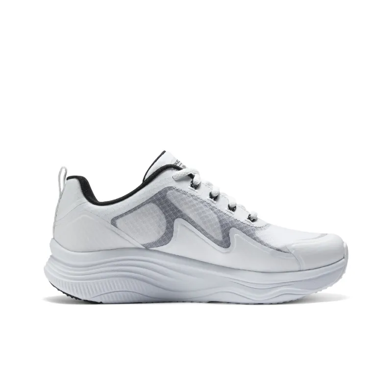 Skechers Cushioning Abrasion Resistant Support Low Top Casual Shoes Women's White Black-1