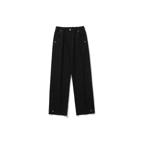PAINT STAIN Casual Pants Men's Black