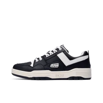 PONY M100 Cushioned Slip-Resistant Low-Top Skateboard Shoes Unisex Black White