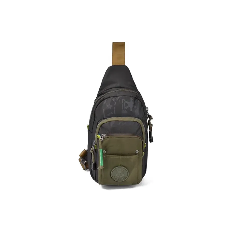 Volunteer Oxford Sling Bags Crossbody Bags Regular Men's Army Green/Black/Gray Green-8