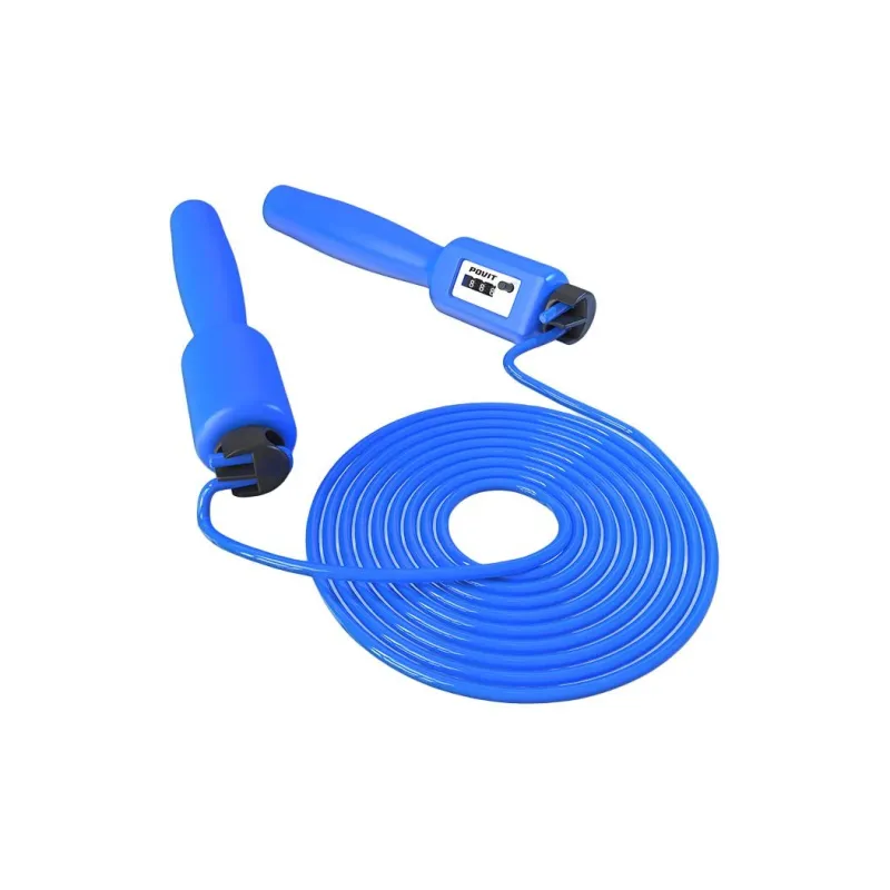 POVIT Fitness Training Mechanical Counting Jump Ropes Students PVC Cord, Plastic Controller 2.9m-0
