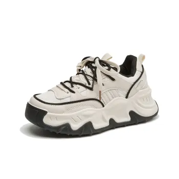 Little Red Man Skateboard Shoes Height Increasing Lightweight Breathable Low-Top Chunky Sneakers Women's