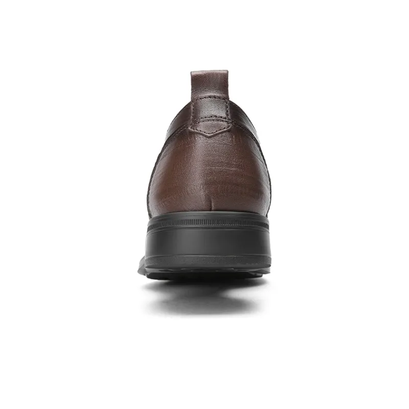 GOLDLION Dress Shoes Men Low Top Black/Brown-8