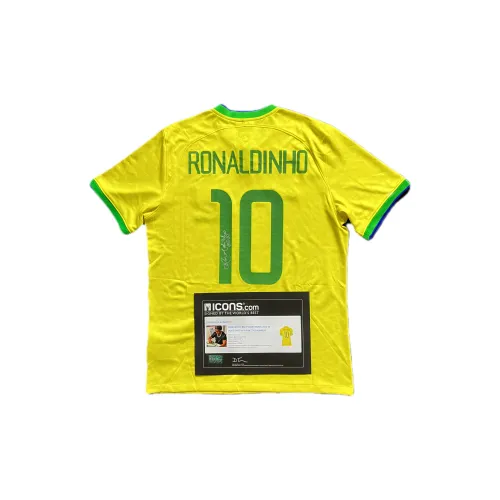 ICONS.com Xiao Luo Brazil 22-23 Jersey Includes Certification Certificate Not Framed Ronaldinho Football Jerseys