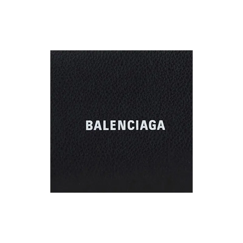 Balenciaga Calfskin Wallet Men's Black-4
