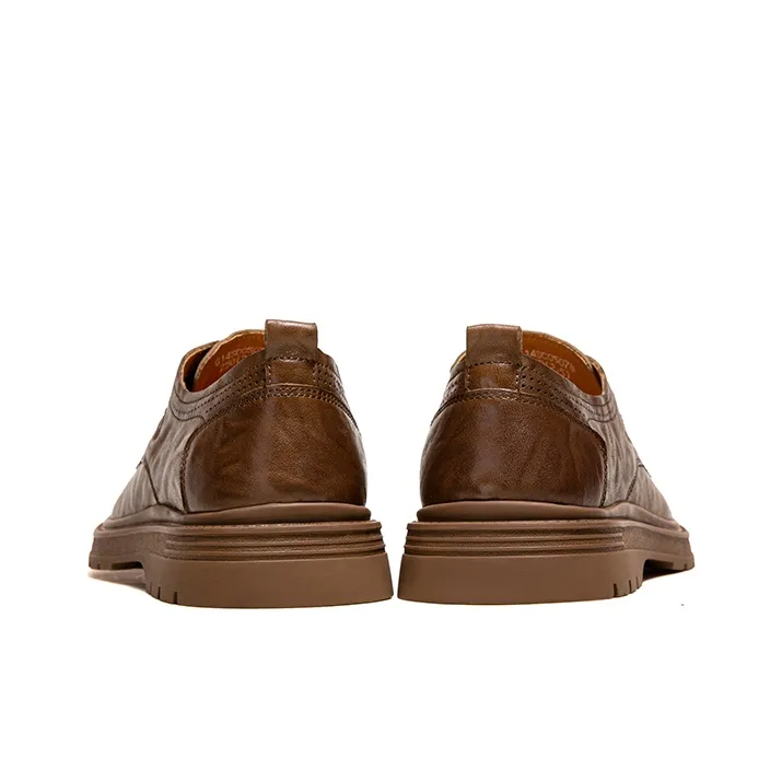 CAMEL Dress Shoes Men Low Top Khaki/Black-3