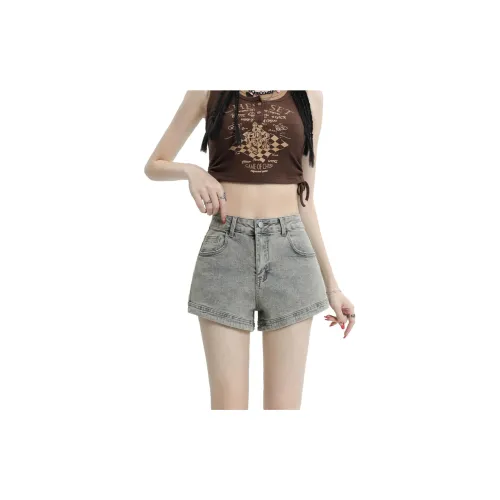 V.W.U Denim Shorts Women's Light Blue