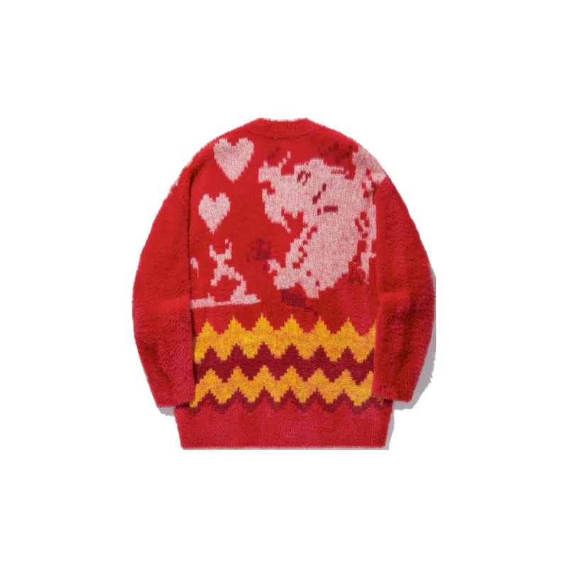 LiNing Knitwear Women's Samba Red Ecru Chrome Yellow-1