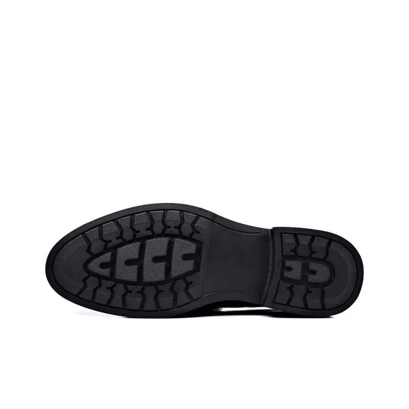 ZUWUDONG Loafers Men Low Top Black-5
