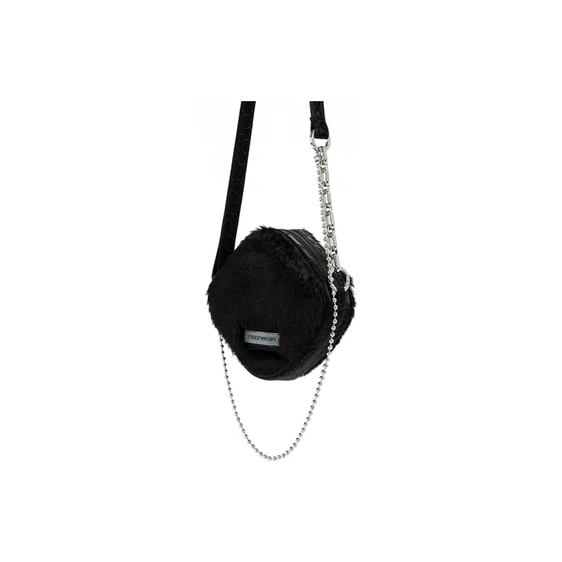 COMBACK Plush Crossbody Bag Trumpets Women's Night Black/Caramel Leopard Print/Mist Gray/Milk Tea Brown-7