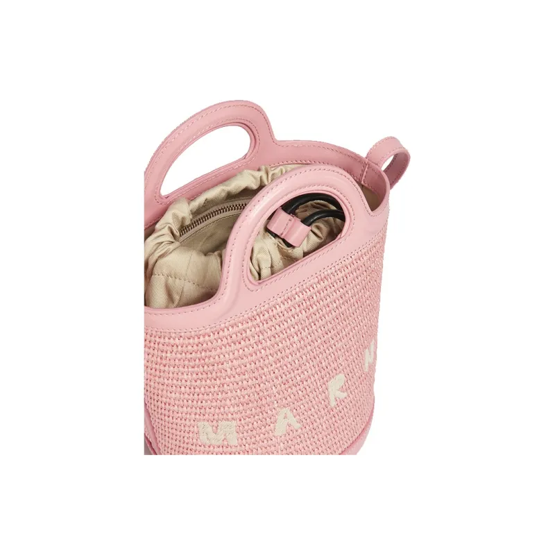 MARNI Logo Embroidered Bucket Bag-4