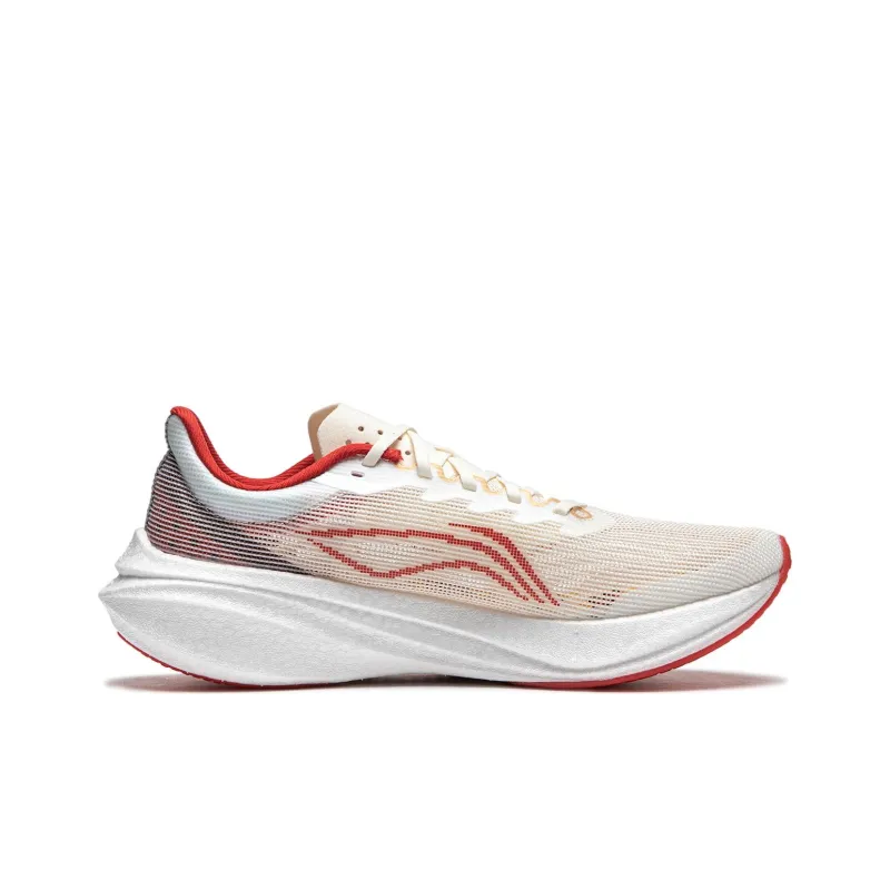 LINING Feidian 3 Challenger Running Shoes Women's Low Top Red/White-2