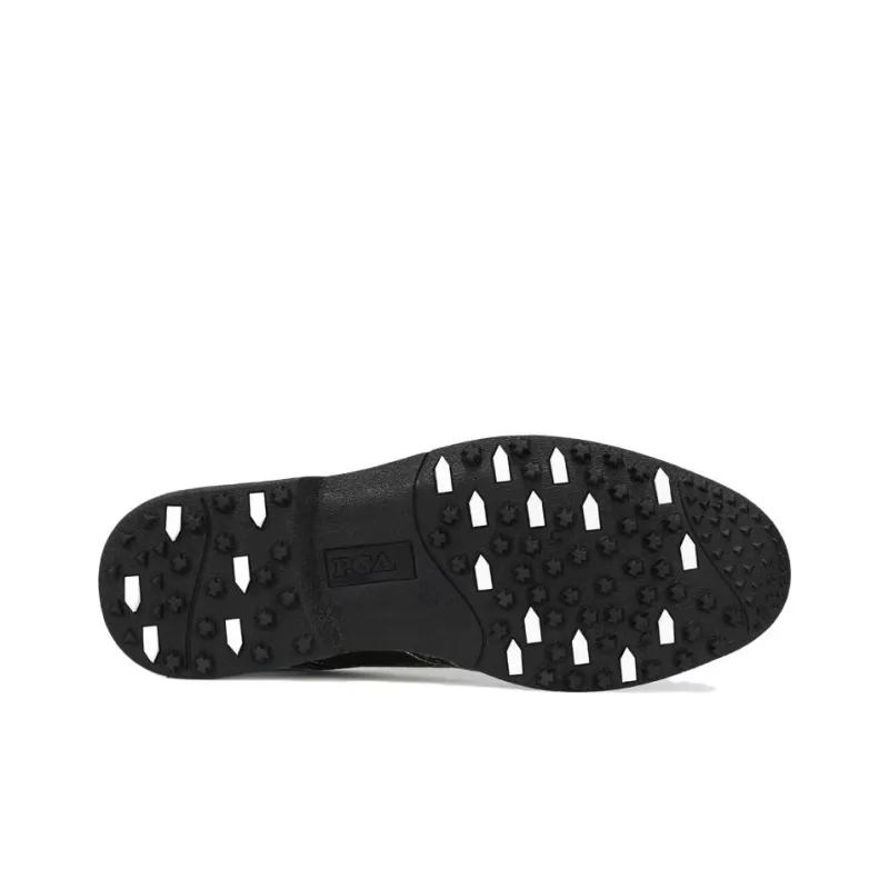PGA Wear-Resistant Slip-Resistant Low-Top Golf Shoes Men's White Black-3