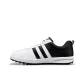 White & Black with Double Stripes