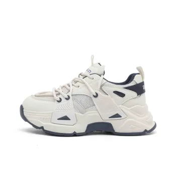 AIFUlIn Evelyn Low-Top Chunky Sneakers Women's Beige Blue