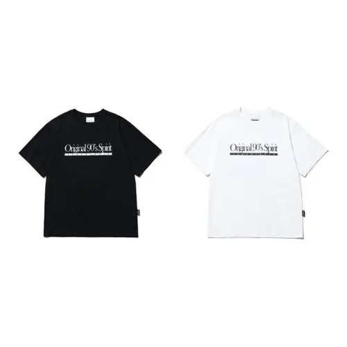 1993STUDIO T-Shirts Unisex Set Of 2 Black+White