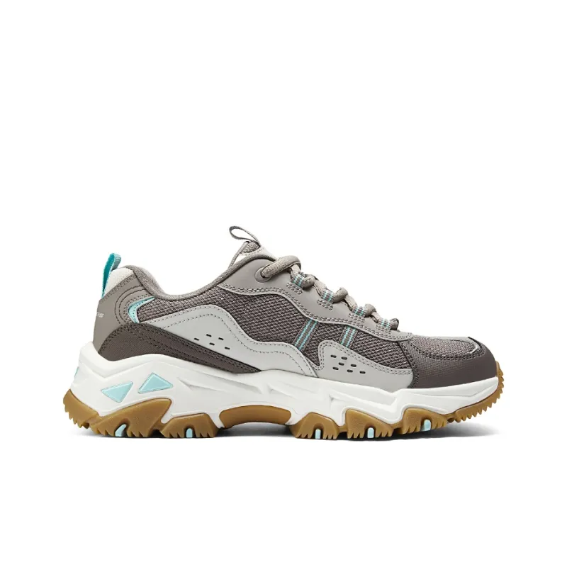 Skechers Cloud Isle Cushioning Wear Resistant Low Top Outdoor Shoes Women's Gray Brown-1