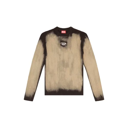 DIESEL OVAL-D Series Knitwear Men Yellow