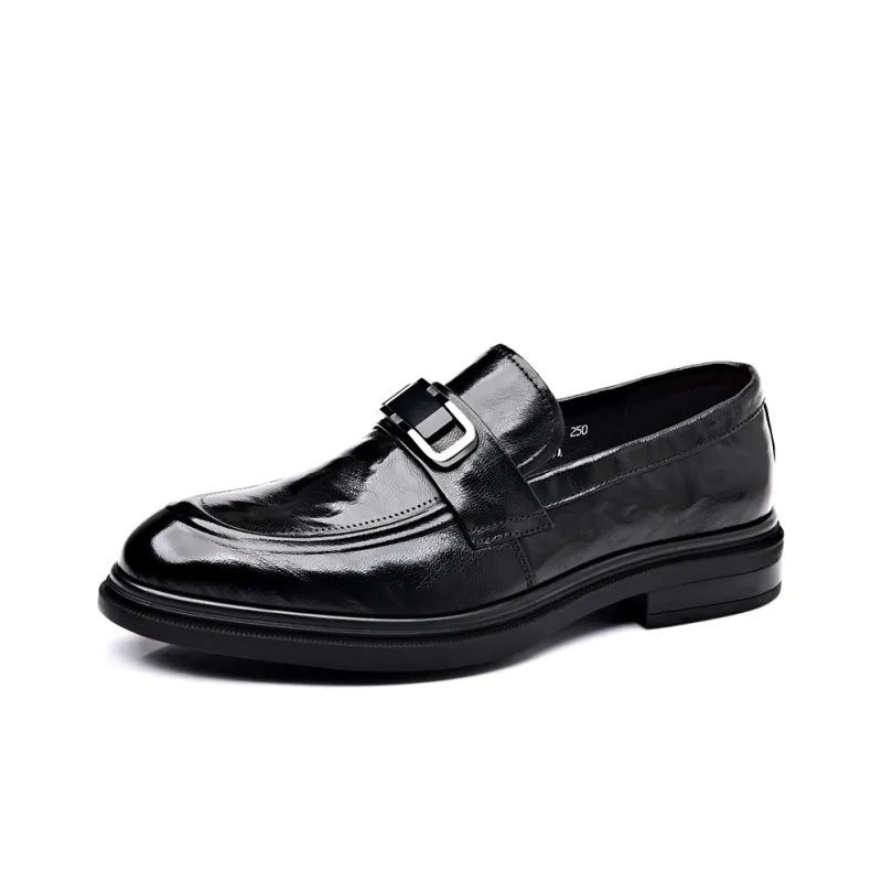 ZUWUDONG Loafers Men Low Top Black-1