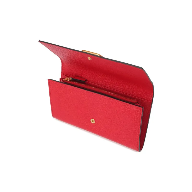 Valentino Leather Wallet Women's Red-2