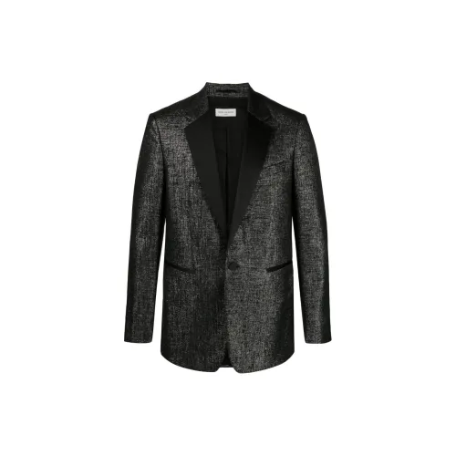 DRIES VAN NOTEN Glitter-detail Tuxedo Blazer