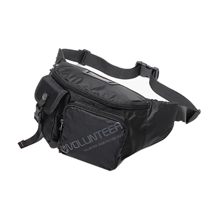 Volunteer Fashion Men's Oxford Shoulder Bag Medium Size Men's Black/Gray-1