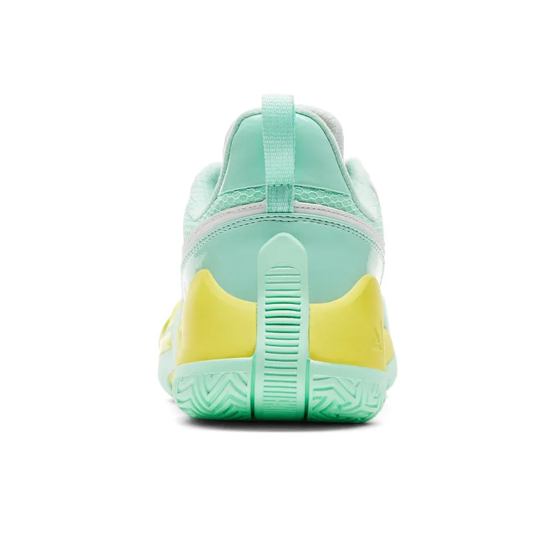 PEAK Sharp Marks Basketball Shoes Men Low Top Blue Yellow-4