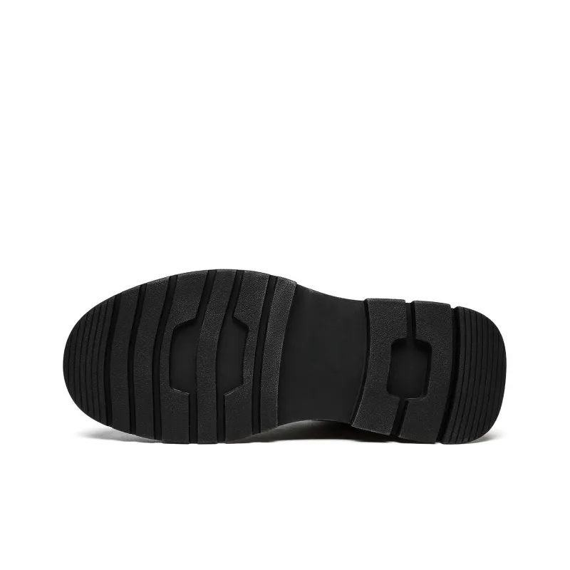 CHINT Casual Shoes Men High Top Black-4
