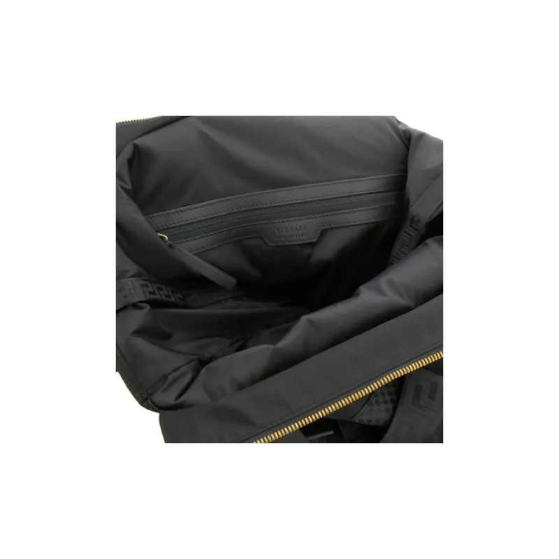VERSACE Nylon Handbag Regular Men's Black-3
