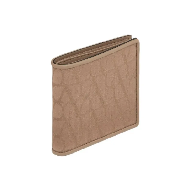 Valentino GARAVANI Calfskin Detail Wallet Men's Clay-1