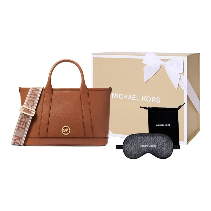 MICHAEL KORS Cow Leather Tote Bag, Shopping Bag, Handbag, Shoulder Bag, Crossbody Bag Trumpets Women's Brown-4