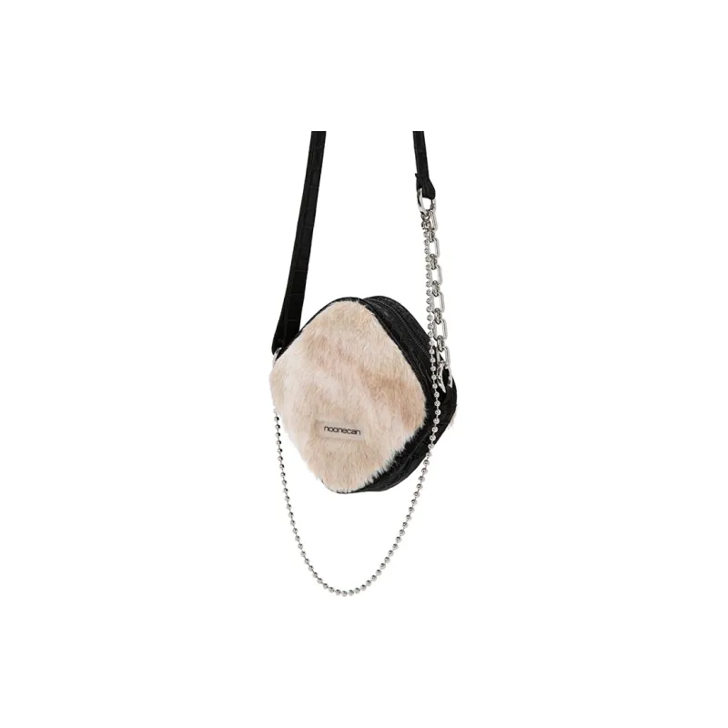 COMBACK Plush Crossbody Bag Trumpets Women's Night Black/Caramel Leopard Print/Mist Gray/Milk Tea Brown-3