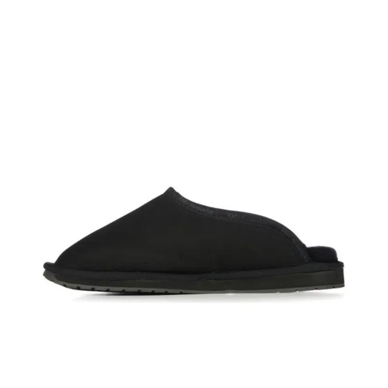 EMU Australia Rubber Sole Wrap-toe Slippers Men's Black-0