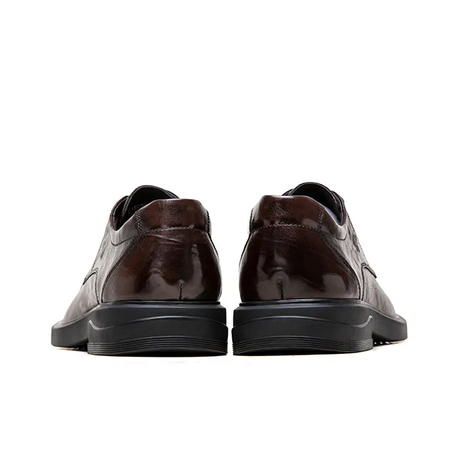 CAMEL Dress Shoes Men Low Top Black/Brown-8