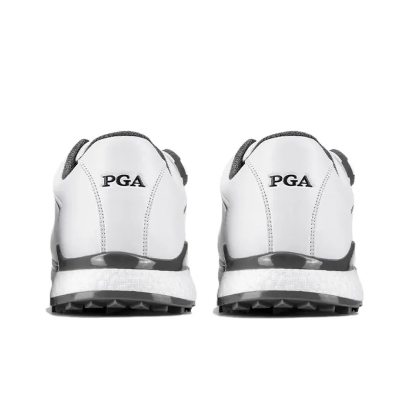 PGA Cushioning, Wear Resistant Low Top Golf Shoes Men's White-3