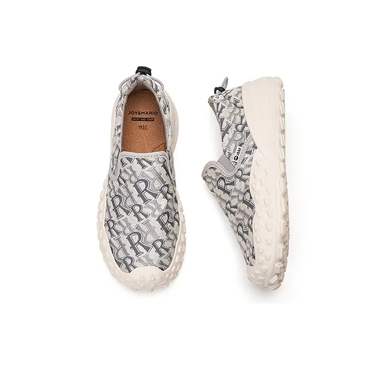 Joy&Mario Slip-Resistant Lightweight Height Increasing Low-Top Casual Shoes Unisex-12