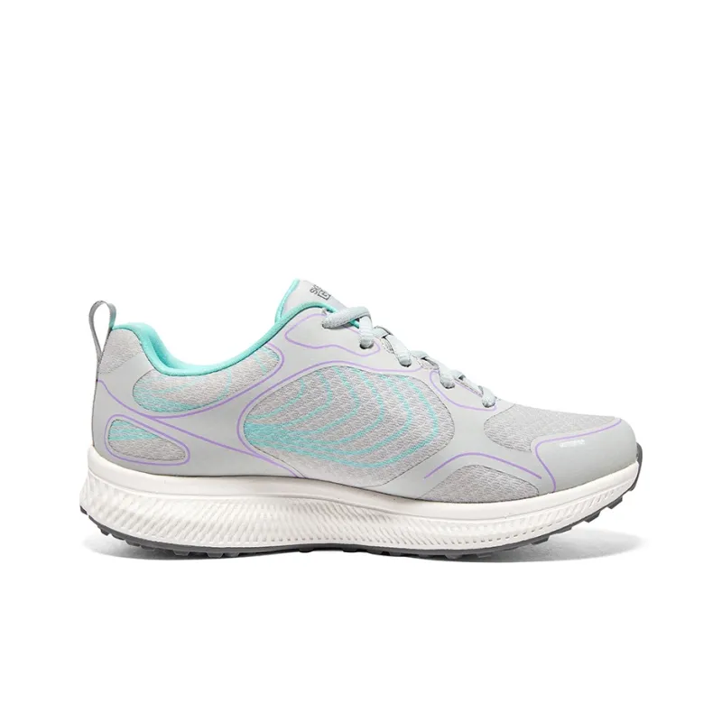 Skechers Go Run Consistent Cushioning Wear Resistant Low Top Casual Running Shoes Women's Gray Blue-1