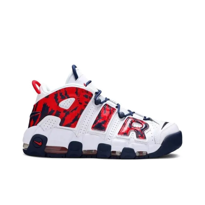 Nike Air More Uptempo Red Navy Camo-1
