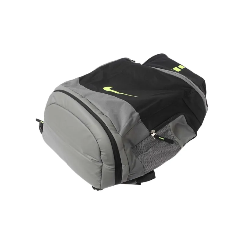 Nike Polyester Backpack Unisex Black/Gray/Neon Green-3