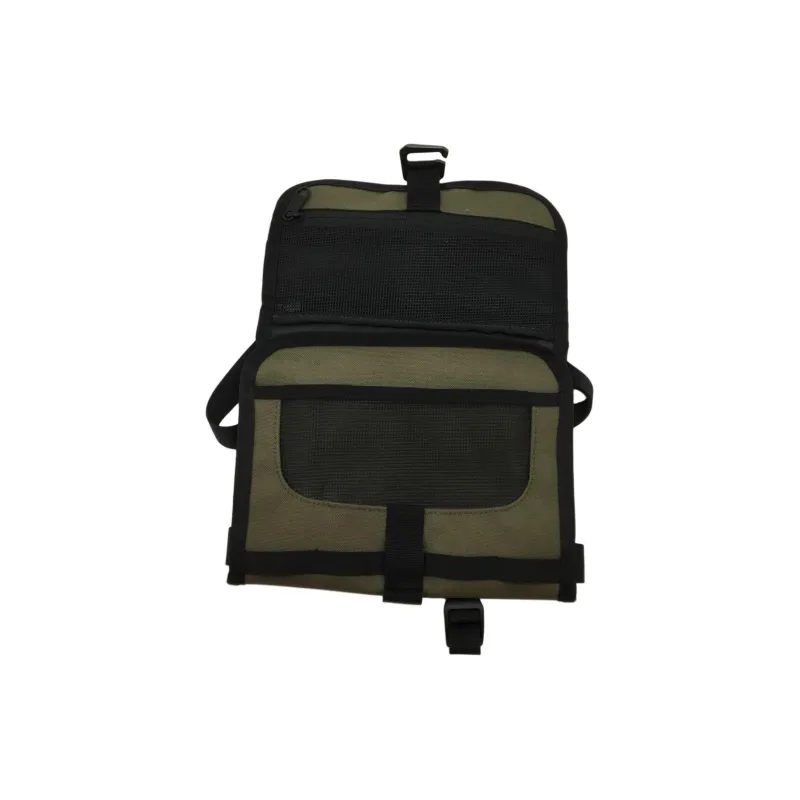 THE NORTH FACE Recycled Polyester Crossbody Bag, Shoulder Bag Unisex Gray Green-4