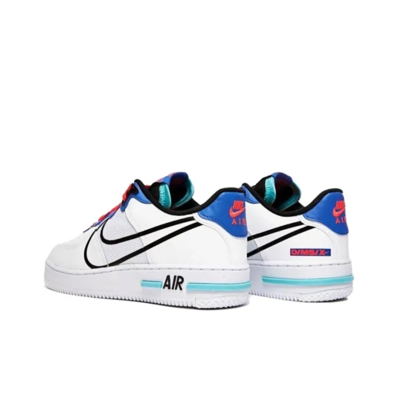 Nike Air Force 1 Low React White Astronomy Blue Laser Crimson-2