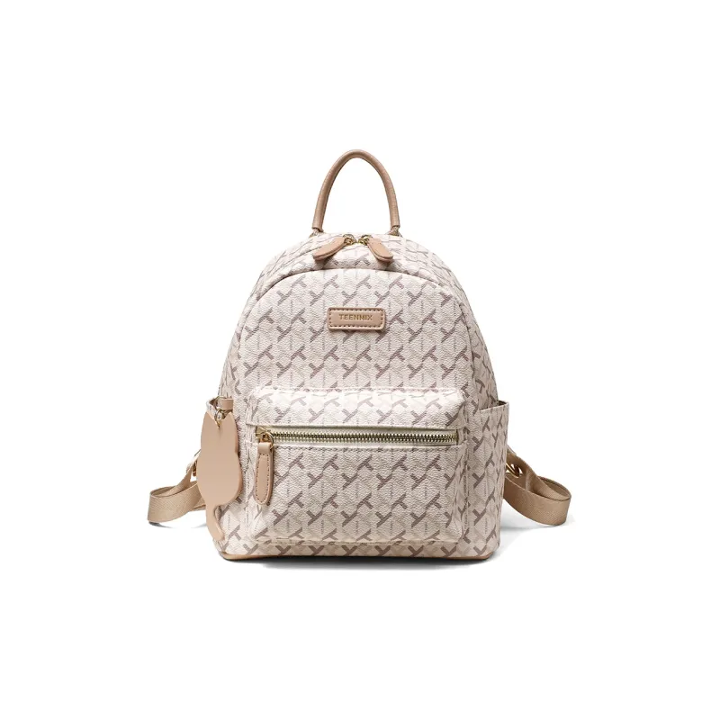 Teenmix PVC Backpack Medium Size Women's Pink-4