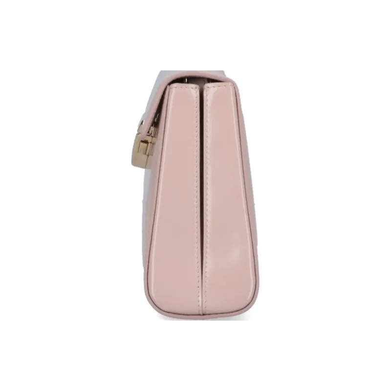 PRADA Leather Shoulder Bag, Crossbody Bag, Handbag Medium Size Women's Pink-2